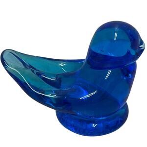 Terra Studio Handmade Original Blue Bird of Happiness Signed 2015